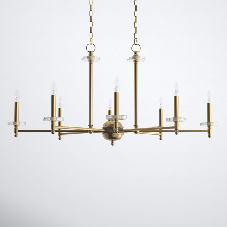 Transitional deals brass chandelier